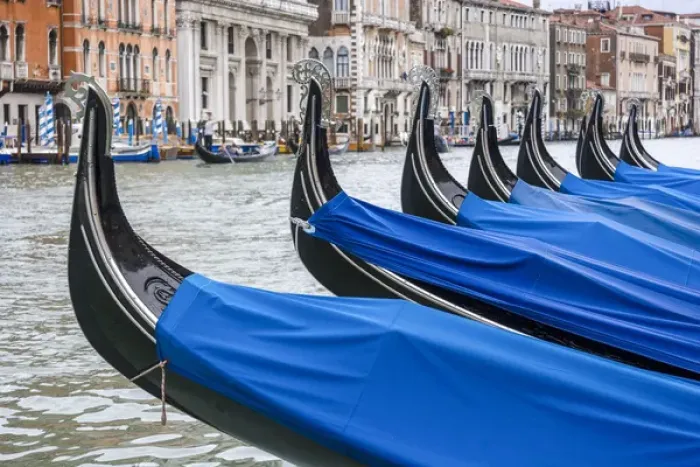 Framed Print : RF. Gondola. Grand Canal. Venice. Italy