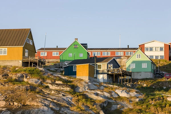 RF. Home buildings Ilulissat. Greenland