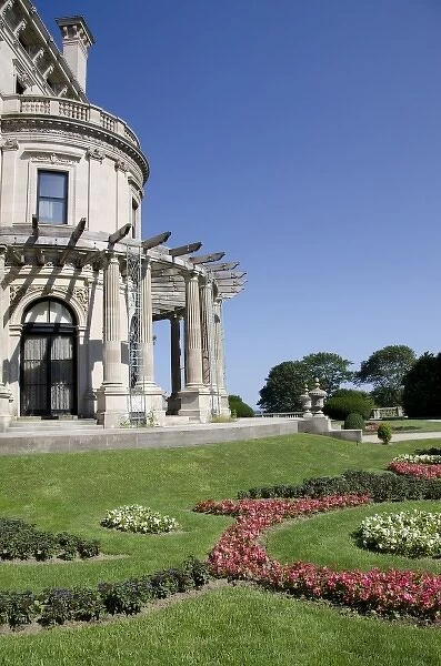 Rhode Island, Newport. Historic Vanderbilt Italian Renasissance Golden Age mansion