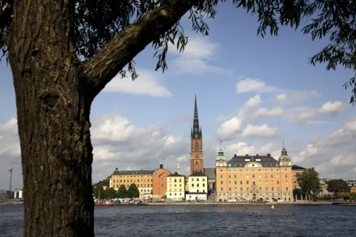 Framed Print : Riddarholmen Island with the black spire of Riddarholmskyrkan (Riddarholmen Church) in the middle Framed Print : Riddarholmen Island with the black spire of Riddarholmskyrkan (Riddarholmen Church) in the middle