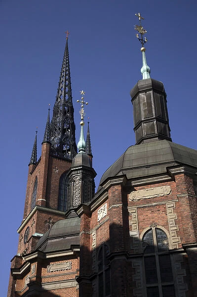 Riddarholmskyrkan (Riddarholmen Church) in Riddarholmen Island. Stockholm. Sweden