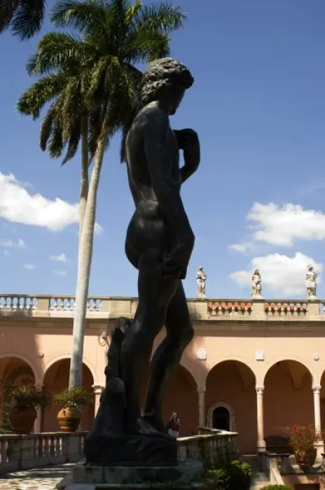 Framed Print : Ringling Museum Courtyard Statuary, David Framed Print : Ringling Museum Courtyard Statuary, David