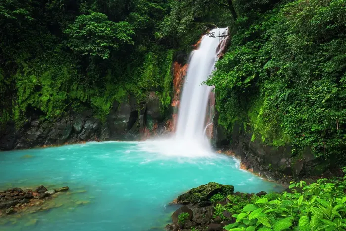 Framed Print : Rio Celeste Waterfall, Tenorio Volcano National Park, Guanacaste Province, Costa Rica Framed Print : Rio Celeste Waterfall, Tenorio Volcano National Park, Guanacaste Province, Costa Rica
