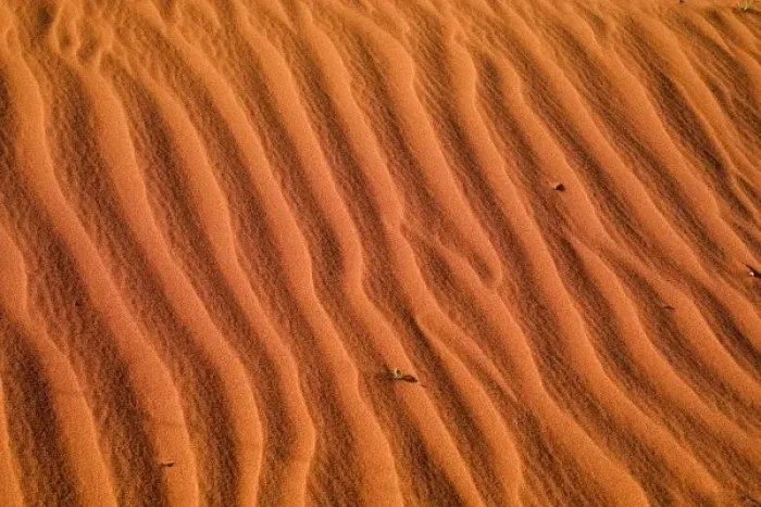 Framed Print : Ripples in Sand Dunes, Uluru - Kata Tjuta National Park, World Heritage Area, Northern Territory