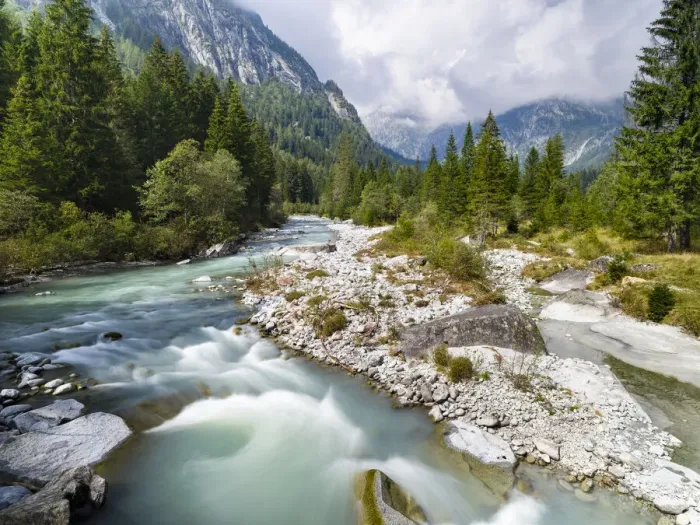 Framed Print : River Sarca. Val di Genova in the Parco Naturale Adamello, Brenta, Trentino, Italy Framed Print : River Sarca. Val di Genova in the Parco Naturale Adamello, Brenta, Trentino, Italy