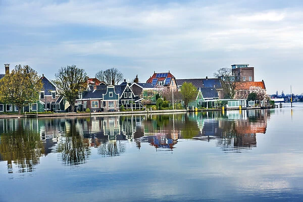 River Zaan Zaanse Schans Old Village Countryside Holland Netherlands
