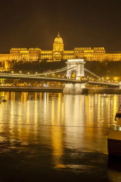 Framed Print : RM. Buda Castle. Chain Bridge. Nightscape. Donau ( Danube ) River surroundings. Budapest Framed Print : RM. Buda Castle. Chain Bridge. Nightscape. Donau ( Danube ) River surroundings. Budapest