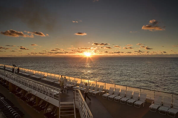 RM. Cruise sunrise. Atlantic Ocean