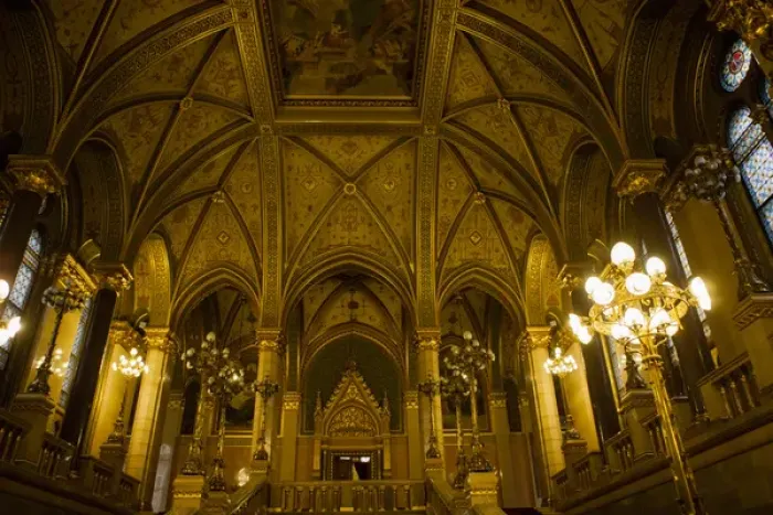 Framed Print : RM. Inside Parliament Building. Budapest. Hungary