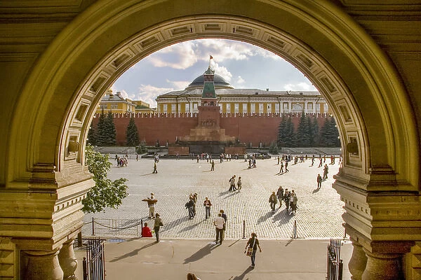 RM. Red Square. Unesco World Heritage Site. Lenins Mausoleum. Moscow. Russia