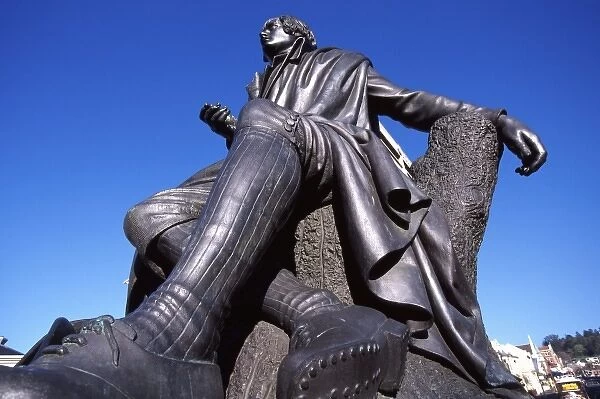 Robert Burns Statue, Octagon, Dunedin, New Zealand