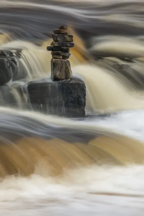 Framed Print : Rock cairn, Tahquamenon River, Tahquamenon Falls State Park, Michigan Framed Print : Rock cairn, Tahquamenon River, Tahquamenon Falls State Park, Michigan