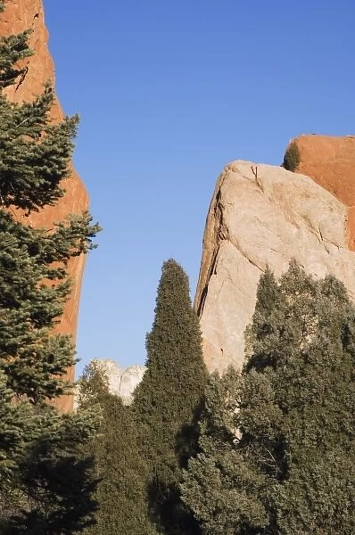 Rock formation, Garden of The Gods National Landmark, Colorado Springs, Colorado, USA