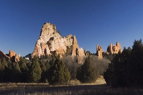 Rock formation, Garden of The Gods National Landmark, Colorado Springs, Colorado, USA