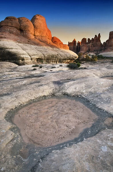 Rock formations in The Needles district, Canyonlands National Park, Utah, USA
