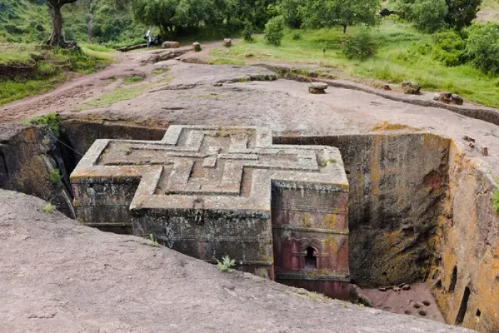 Framed Print : The rock-hewn churches of Lalibela, Ethiopia Framed Print : The rock-hewn churches of Lalibela, Ethiopia