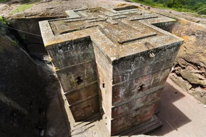 Framed Print : The rock-hewn churches of Lalibela, Ethiopia Framed Print : The rock-hewn churches of Lalibela, Ethiopia