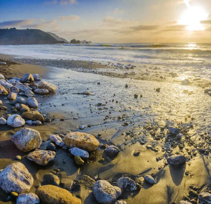 Framed Print : Rockaway Beach Sunset, Pacifica, California, USA