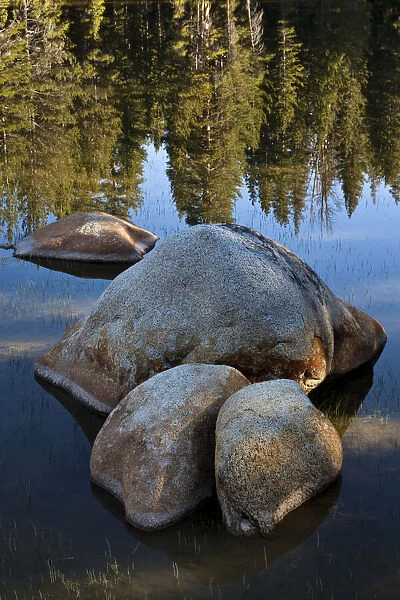 Rocks in Tuolumne River, Tuolumne Meadows, Yosemite National Park, California