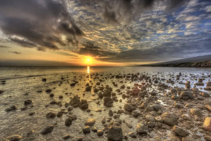 Framed Print : Rocky Shore near Kaleahi at sunrise, North Shore, Lanai Island, Hawaii Framed Print : Rocky Shore near Kaleahi at sunrise, North Shore, Lanai Island, Hawaii
