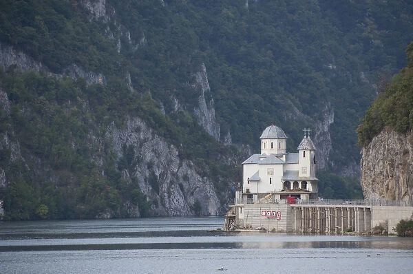 Romaina, Mraconia Monastery, Danube River Gorge near Iron Gate area. Romanian orthodox