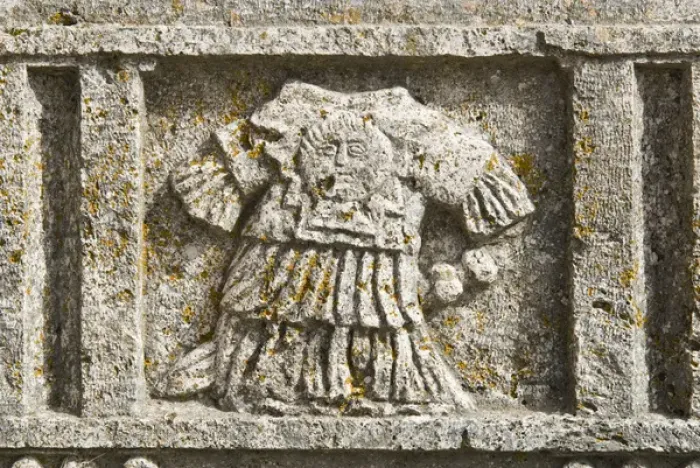 Framed Print : Roman High Relief in the courtyard of San Pietro Church, Tuscania, Viterbo Province Framed Print : Roman High Relief in the courtyard of San Pietro Church, Tuscania, Viterbo Province