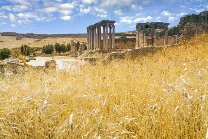 Framed Print : Roman Ruins Temple of Juno Caelestis, 3rd Century b. C. Dougga Archaeological Site Framed Print : Roman Ruins Temple of Juno Caelestis, 3rd Century b. C. Dougga Archaeological Site