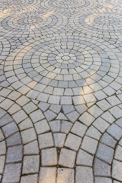 Romania, Alba. Artistic and abstract street paving stones