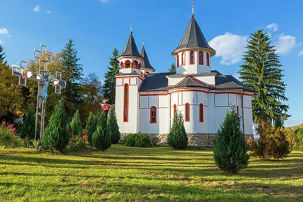 Romania, Alba County, Rimetea, Trascau Mountains. Orthodox church