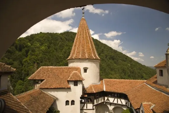 Framed Print : Romania, Bran. 14th Century Bran Castle (Draculas Castle). (RF) Framed Print : Romania, Bran. 14th Century Bran Castle (Draculas Castle). (RF)