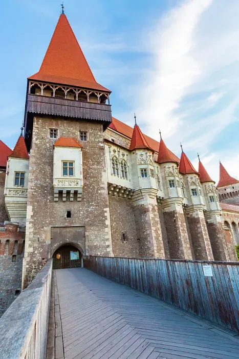 Framed Print : Romania, Hunedoara. Corvin Castle, Gothic-Renaissance castle, one of the largest castles in Europe