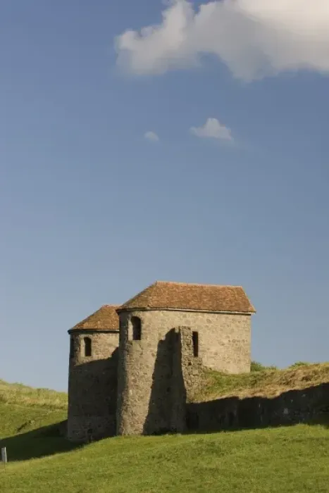 Framed Print : Romania, Salaj County, Porolisum, one of the largest and best-preserved archaeological