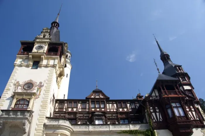 Framed Print : Romania, Sinaia. Neo-Renaissance Peles Castle, c. 1873. Summer residence of King Carol I