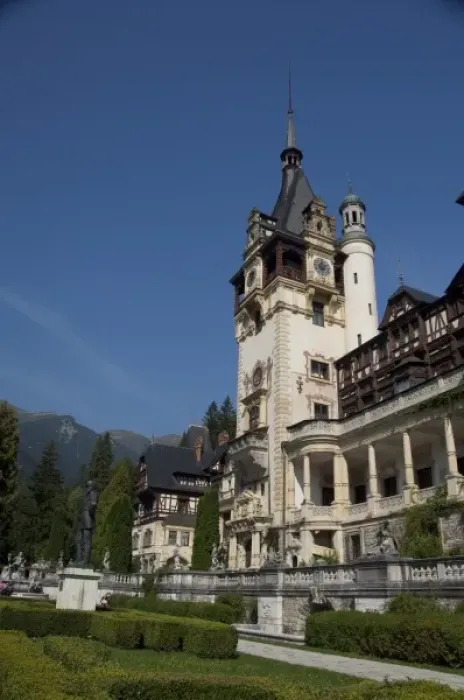 Framed Print : Romania, Sinaia. Neo-Renaissance Peles Castle, c. 1873. Summer residence of King Carol I Framed Print : Romania, Sinaia. Neo-Renaissance Peles Castle, c. 1873. Summer residence of King Carol I