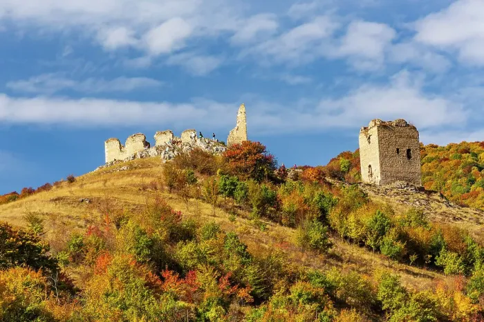 Framed Print : Romania, Transylvania. Coltesti Castle 11th century Ruins. Territorial Trascau mountain views Framed Print : Romania, Transylvania. Coltesti Castle 11th century Ruins. Territorial Trascau mountain views