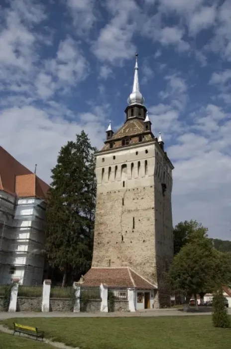 Framed Print : Romania, Transylvania, Schisiz. 17th Century Romanian tower Framed Print : Romania, Transylvania, Schisiz. 17th Century Romanian tower