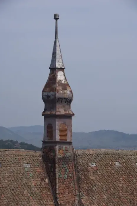 Framed Print : Romania, Transylvania, Sighisoara. Birthplace of Vlad Tepes (Dracula). Historic church