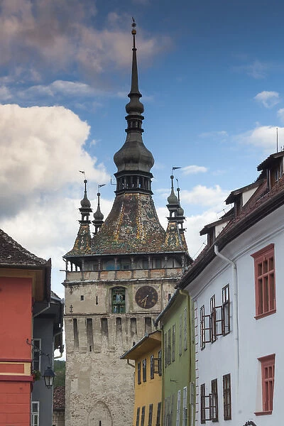 Romania, Transylvania, Sighisoara, clock tower, built in 1280
