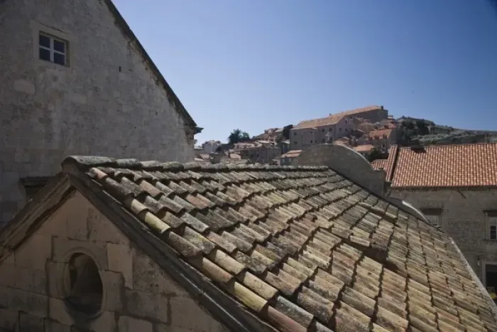 Framed Print : Rooftop view of Church of Saint Savior and Old Town Dubrovnik, Croatia a UNESCO World Framed Print : Rooftop view of Church of Saint Savior and Old Town Dubrovnik, Croatia a UNESCO World