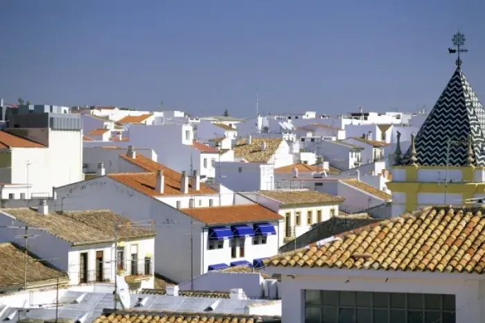 Framed Print : Rooftops of homes in Ronda, Spain Framed Print : Rooftops of homes in Ronda, Spain