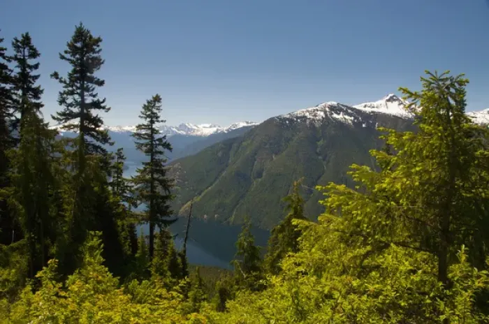 Framed Print : Ross Lake from the Trail to Desolation Peak, North Cascades National Park, Washington, US