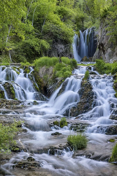 Roughlock Falls in Spearfish Canyon in the Black Hills National Forest, South Dakota, USA