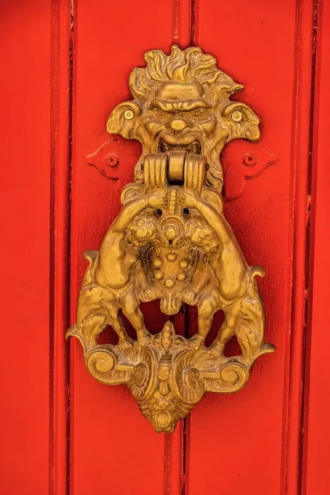 Framed Print : Roussillon door knocker, Provence, France Framed Print : Roussillon door knocker, Provence, France