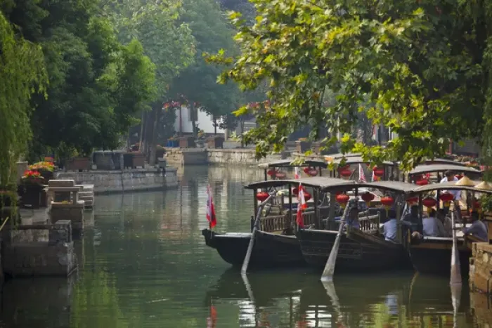 Framed Print : Row boat on the Grand Canal, Zhujiajiao, Shanghai, China Framed Print : Row boat on the Grand Canal, Zhujiajiao, Shanghai, China