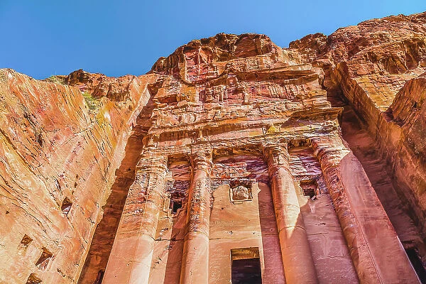 Royal Tombs, Petra, Jordan. Built by Nabataeans in 200 BC to 400 AD