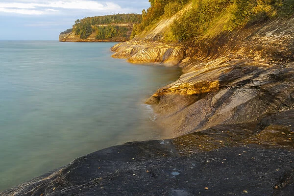 Rugged shoreline, Lake Superior, Pictured Rocks National Lakeshore, Upper Peninsula