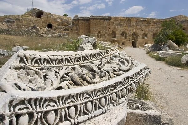 Ruins of the ancient Hierapolis, Pamukkale, Turkey