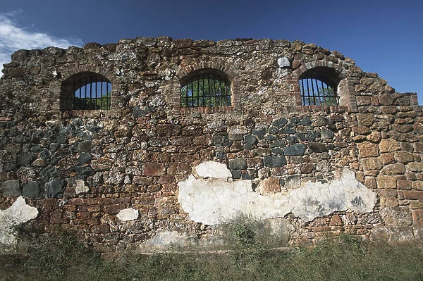 Ruins of Barred Prison Cells; Ile Royale, Prison Complex; Devils Islands