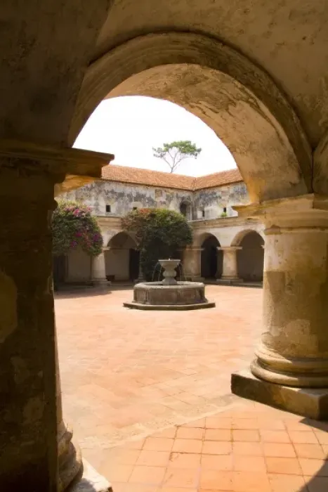 Framed Print : Ruins called Las Capuchinas in the town of Antigua Guatemala Framed Print : Ruins called Las Capuchinas in the town of Antigua Guatemala