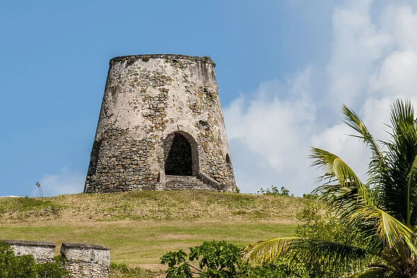 Ruins of Rust Op Twist Sugar Mill plantation, St. Croix, US Virgin Islands